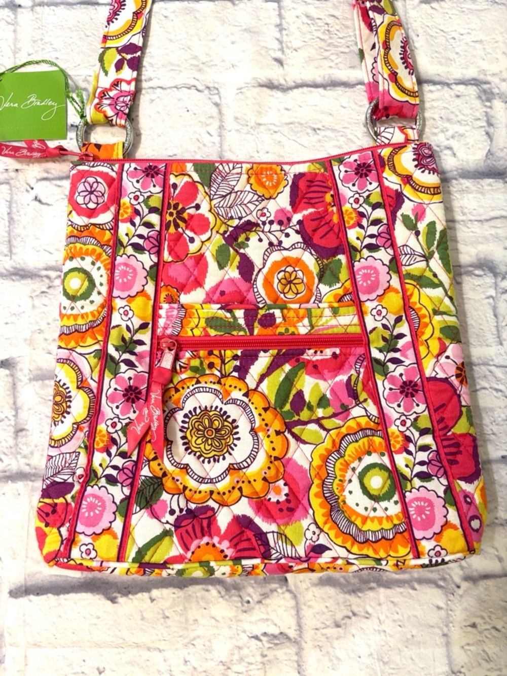 Vera Bradley Hipster Crossbody Bag Purse in Clementine Retired Pattern NWT